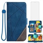 Asuwish Galaxy A51 5G/ Galaxy A51 5G Verizon UW Wallet Case,Leather Phone Cases with Credit Card Holder Slot Pockets Kickstand Flip Folio Shockproof TPU Protective Cover for Samsung A51 5G A516 Blue