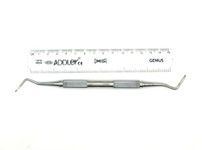 ADDLER Dental Root PICK Elevator 2F/3F Instrument, Serrated Double Ended, 6 MM Handle. No Slip. No Rust Autoclavable Qty 1