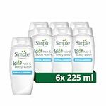 Simple Kids Hypoallergenic Hair & Body Wash with chamomile oil shampoo for kids 6x 225 ml