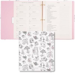 kate spade new york Bridal Wedding Planner Binder, Personal Organizer for Bride with Pages for To-Do Lists, Notes, Budgeting, Invitations, I Do (Gold Heart Knot)