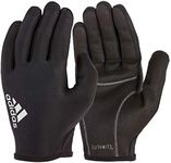 adidas Full Finger Unisex Adult's Essential Gloves, Black/White, Large