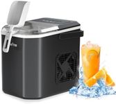 LOEFME 1.2L Ice Maker Machine, Make Ice Efficiently | 9 Cubes Ready in 6 Mins, Low Noise 43Db, Portable Ice Cube Maker Machine for Home/Kitchen/Office/Bar
