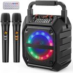 PKBD Karaoke Machine with Two Wirel