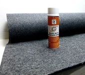 4ft x 15ft Grey Speaker Box Carpet + Spray Adhesive