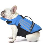 Dog Life Jacket with Chin Float, Wings Design Dog Life Vest with Reflective & Rescue Handle, Adjustable Puppy Float Coat for Small Medium Large Dogs Swimming Boating Surfing