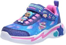 Skechers Kids Snuggle Sneaks - Skech Squad Sneaker, Navy/Multi, US 4 Big Kid