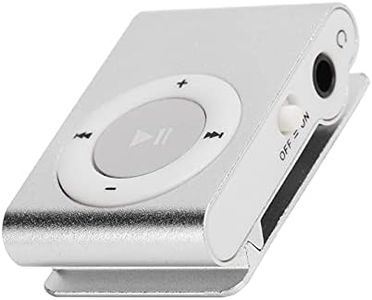 TRIDEO Mini MP3 Player, Portable Digital Music Media Player, with Back Clip|Player with Earphone and USB Cable| Support Memory Card (Silver)_SA10
