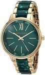 Anne Klein Women's Resin Bracelet Watch, Green/Gold, AK/1412GNGB