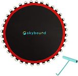 SkyBound 127" Premium Trampoline Mat w/Sunguard | Fits 12ft Frames with 72 V-Rings and 5.5" Springs | Compatible with Major Brands - Red