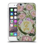 Head Case Designs You Do You Printed Embroidered Quotes Soft Gel Case and Matching Wallpaper Compatible With Apple iPhone 6 / iPhone 6s