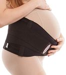 GABRIALLA Maternity Prenatal Multiples Cradle Strong Support Breathable Lower Back and Pelvic Support Comfortable Belly Band for Pregnancy, MS-99, 2X-Large, Black