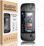 XINRUISEN 3Pack Screen Protector for Steam Deck 7 Inch, HD Tempered Glass Screen Protector Compatible with Steam Deck New Version Screen Protective Cover Film, Bubble Free, 9H Hardness, Anti Scratch