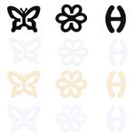 Bra Strap Clips Bra Strap Holder Eco-Friendly pp Plastic Full Cup Size Black Clear White Beige 12Pieces