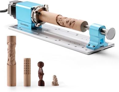 SainSmart Genmitsu Rotary Module Kit for Prover XL 4030 V2 CNC Router Machine with NEMA23 Planetary Geared Stepper Motor, 4 Jaw Chuck, 10:1 Speed Reducer, Clamped Range 15-275mm