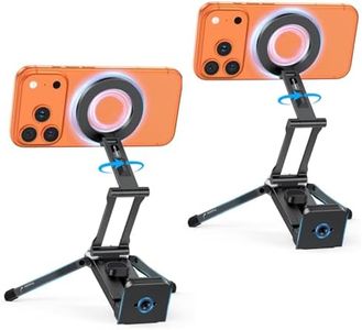 OMOTON 360°Rotating for MagSafe Tripod with 1/4"Screw Arca, Black&Black Pro