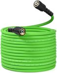 YAMATIC Durable Pressure Washer Hose 50FT, 3400 PSI 1/4'' Power Washer Hose Replacement for Gas&Electric Washer, Wear Resistant Extension Leak-Free M22 Fittings, Green