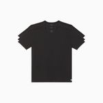 Calvin Klein Men's Cotton Stretch Undershirt Packs, 3 Black - Crewneck, X-Large