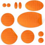 Repair Patches for Jackets, Air Mattress, Inflatables, Tents, PVC - Waterproof Kit, Self-Adhesive, Tear-Cold-Heat-Resistant Nylon Polyester Fabric to Fix Down Puffer Coats (aZengear, 11 Pcs, Orange)