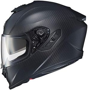 ScorpionEXO ST1400 Carbon Fiber Full Face Sport Touring Street Motorcycle Helmet - Bluetooth Ready Speaker Pockets DOT ECE Solid (Matte Black - 2X)