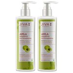 Jiva Amla Shampoo 200ml | 100% Pure & Natural | Cleanses Scalp & Strengthens Hair | Prevents Hair Fall, Dandruff, & Premature Graying | Balances Pitta Dosha (Pack of 2)