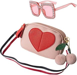 Deerhobbes Design your own Girls' Fashion-purses for teens,Small Crossbody Bag - Trendy Birthday Gift Girls 3PC, Pink