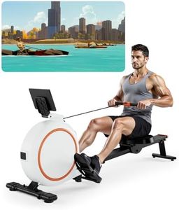 Superun 32 Levels Rowing Machine, 136KG Weight Capacity Rowing Machine for Home Gym with Quiet Magnetic Resistance, Magnetic Rower with APP LCD Display Cardio Exerciser Equipment