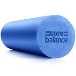 Core Balance Foam Roller Massager 45cm Long Medium Density EPE Muscle Massage (45cm - Blue)