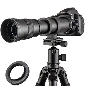 JINTU 420-800mm f/ 8.3 Manual Telephoto Zoom Lens + T-Mount for Canon EOS Rebel SL2 SL1 T3 T3i T4i T5 T5i T6 T6i T6s T7 T7i 4000D 6D 7D 60D 70D 77D 80D 5D II/III/IV 550D 650D SLR Camera Lenses