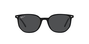 Ray-Ban RB2197 Elliot Square Sunglasses, Black/Polarized Black, 50 mm