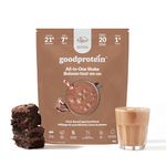 Good Protein Vegan Plant-based Protein Powder 100% Natural, Non-GMO, Dairy-free, Gluten-free, Soy-free, No Added Sugar and Nothing Artificial. Chocolate Fudge All-in-One Shake 880 grams