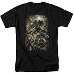 DC Comics Men's Dc Characters Original Universe T-Shirt, Black, Large