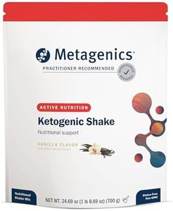 Metagenics Ketogenic Shake – 20 Grams of Fat with 18 grams of protein and 5 Grams of MCT per serving - Vanilla flavor, 14 servings