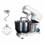 MYSA SM-1516 1400W Stand Mixer Food Mixer Heavy Duty Die Cast Aluminium Body 5.5 Ltrs SS Bowl, 6 Speed for Baking and Cooking, Dough Hook, Wire Whisk and Beater, White