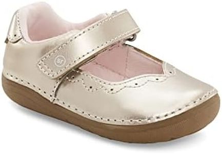 Stride Rite Baby Girls SM Ginny Dress Shoe, Champagne, 4 Infant