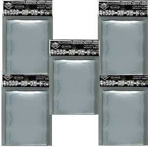 [Clear] KMC Character Sleeve Guard 60 pcs ×5 Sets (5 Packs/total 300 Sheets) (Japan Import)