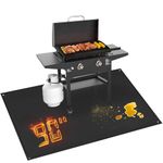 TOHONFOO 90 x 48 in Under Grill Mat Compatible with Blackstone 28in & 36in Griddle - Fireproof BBQ Mats for Grilling to Protect The Deck, Patio, Pavers - Easy to Clean Griddle Mat for Blackstone