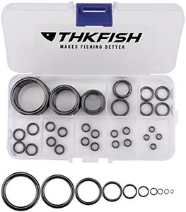 THKFISH Fishing Rod Repair Kit Fishing Rod Eye Repair kit Fishing Rod Guide Repair Kit Fishing Rod Guide Ring Rod Ceramic Guides Ring 40Pcs