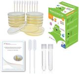 EZ BioResearch Bacteria Science Kit (I): Pre-poured LB Agar Plates and Cotton Swabs, E-Book for Science Fair Project with Award Winning Experiments (I Gift Pack)