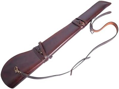 Hulara Genuine Handcraft Leather Rifle Case Western Scabbard fits 20 to 24 Inch Barrel Length Lever Action Rifle Shotgun Sheath Winchester Case for Wild Bunch Shooting