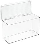 InterDesign Cabinet/Kitchen Binz Kitchen Storage Container, Stackable Plastic Storage Boxes for The Kitchen, Clear