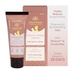 AreoVeda Stretch Mark Cream for Old & New Marks (100g) | Visible Results in 28 Days | With Striover, CryoCoffee & Hyaluronic Acid | Pregnancy & Breast Feeding Safe I Lab Tested, Ecocert Certified, & EWG Verified Stretch Mark Cream | Non-Sticky & Light-Weight