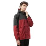 ZEEL Raingear Stylish Multi-Coloured Rain Jacket for Men Waterproof for Bike Riders with Adjustable Hood Along with Inner Pockets,Rainwear with Lightweight Polyester Jacket, Zrs001