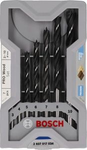 Bosch 2607017034 Wood X-Pro Drill Bit Set, Black/Silver