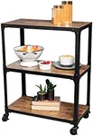 MIND READER Rolling Bar Cart [3 Tie