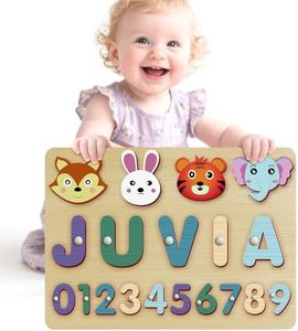 Personalized Name Puzzle | Custom Name Puzzles | Montessori Toys for 1 Year Old | Customized Baby Gifts for Toddlers 1-3 Animal Puzzle (Stlyes 3)