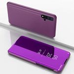 TiHen Case Galaxy Note 10 Plus Mirror Case, 360 Degrees Protective Slim Fit Electroplate Standing Case PC Flip Cover + Tempered Glass Film with Kickstand for Samsung Galaxy Note 10 Plus -Purple