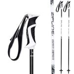 Ski Poles Graphite Carbon Composite - Zipline Lollipop U.S. Ski Team Official Supplier (Black Liquorice, 52" in./132 cm)