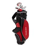 Young Gun ZAAP ACE Junior golf club Youth Set & bag for kids RED Ages 9-11