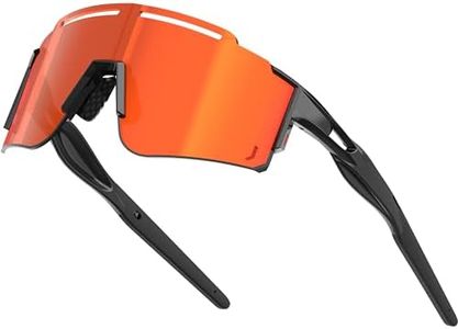 ATTCL Luxury Cycling Sunglasses for Men Women Sports Glasses,UV 400 Protection for Cycling, Skiing, Driving (550A-Red/mirrored)