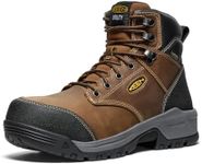 KEEN Utility Men's CSA Evanston 6" Composite Toe Waterproof Work Boots, Bison/Black, 11 EE